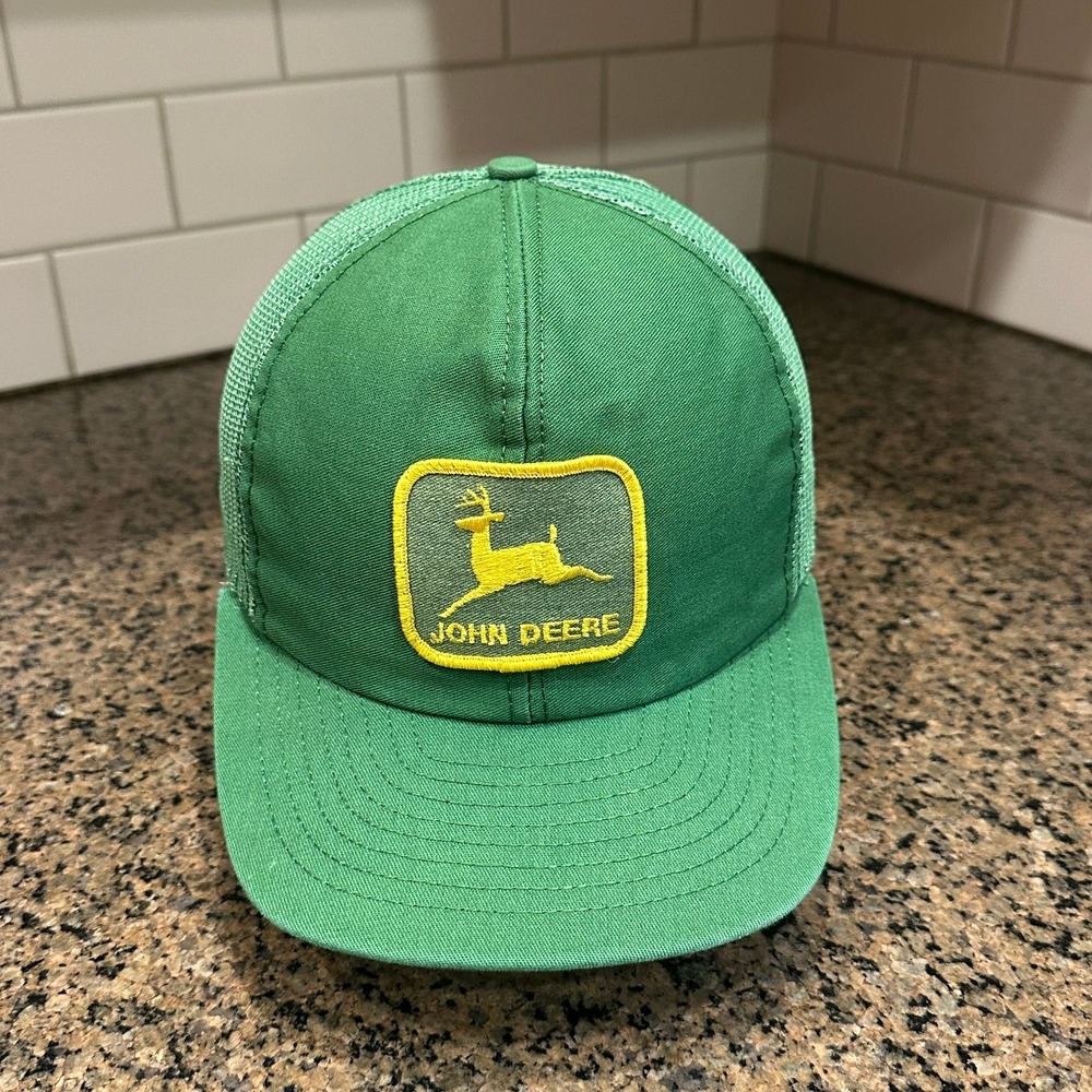 John Deere Trucker Hat Snapback Green Made in USA